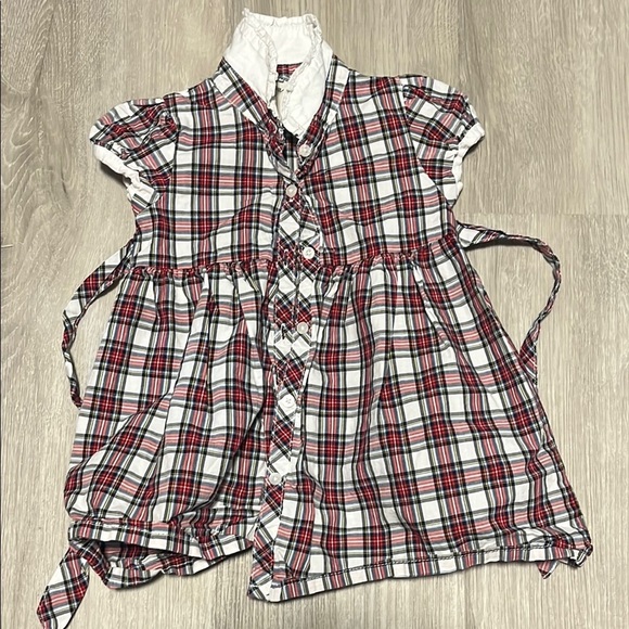 OshKosh B'gosh Other - Plaid‎ Kids Shirt with Ruffle Collar